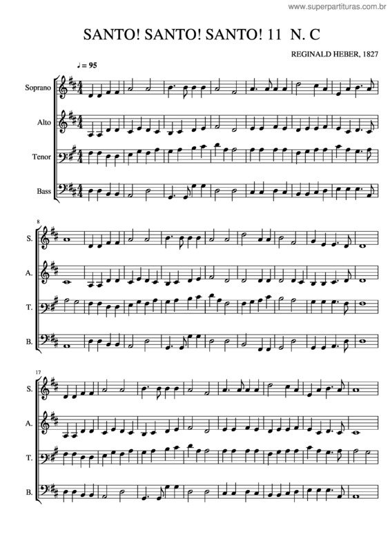 Partitura da música Santo! Santo! Santo! 11 N. C