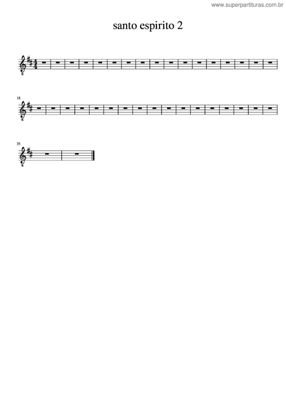 Partitura da música Santo Espirito 2