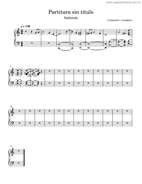 Partitura da música Santo Por Siempre – Danicete61