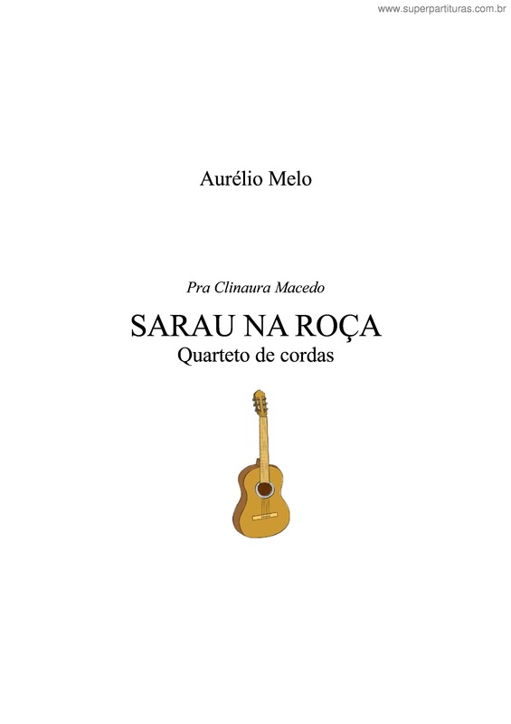 Partitura da música Sarau na roça