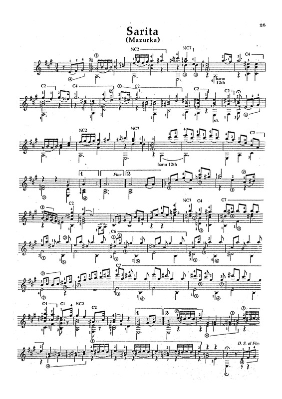 Partitura da música Sarita v.7