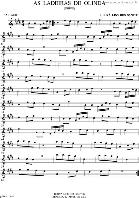 Partitura da música Saudade Da Mocidade