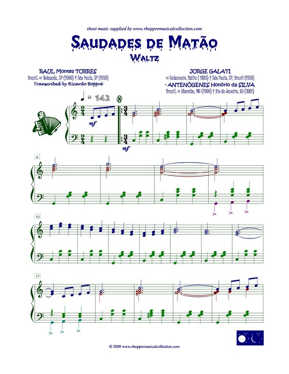 Partitura da música Saudades De Matão v.13