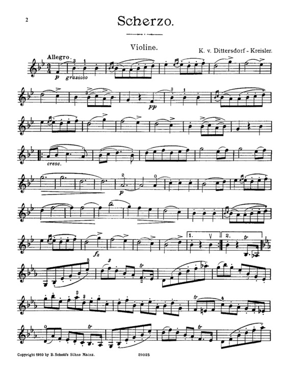 Partitura da música Scherzo v.5