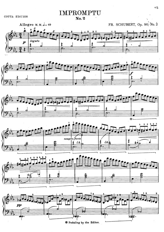 Partitura da música Schubert_s Impromptus 2 S.565b