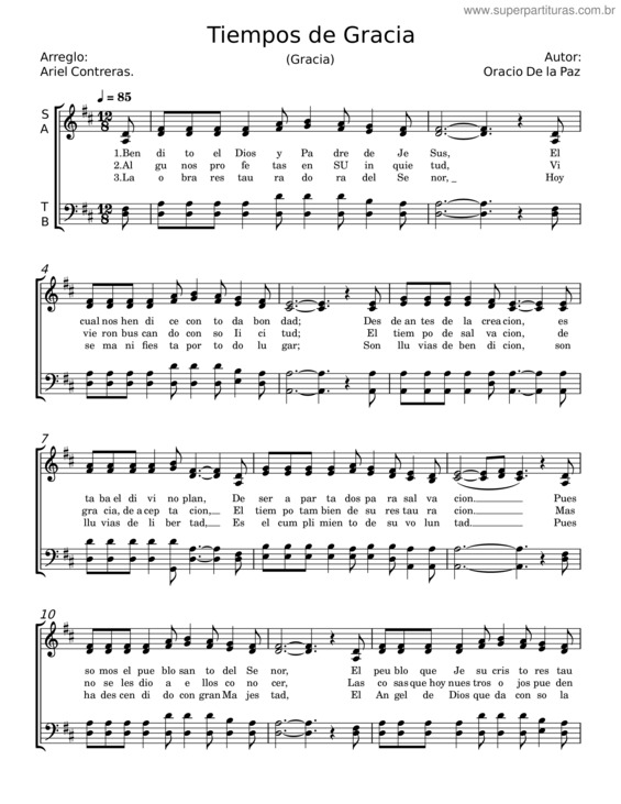 Partitura da música Score v.10