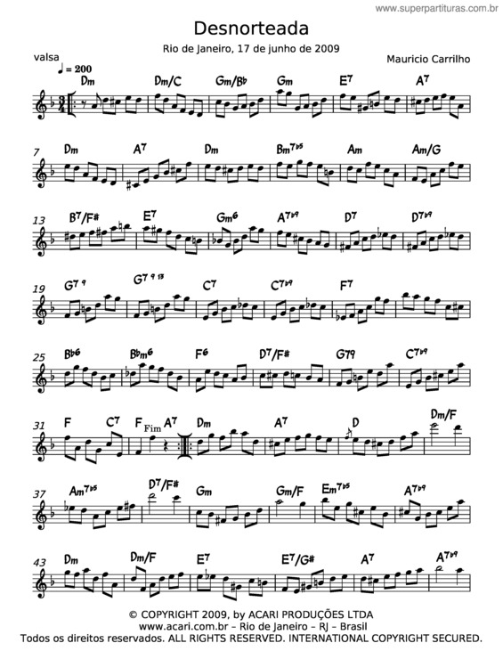 Partitura da música Score v.5