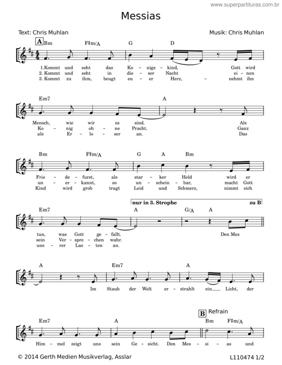 Partitura da música Score v.6