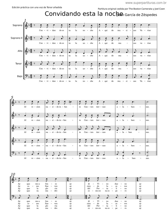 Partitura da música Score v.8