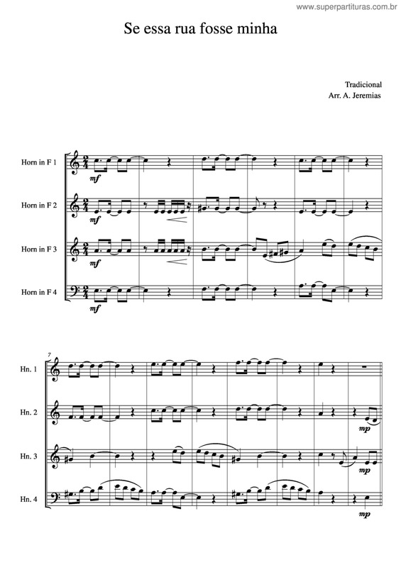 Partitura da música Se Essa Rua Fosse Minha v.7