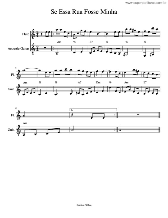 Partitura da música Se Essa Rua Fosse Minha v.8