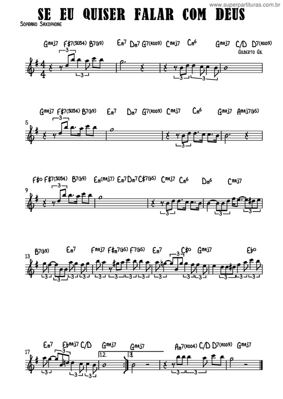 Partitura da música Se Eu Quiser Falar Com Deus v.8