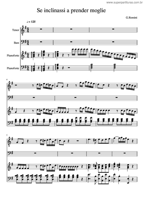 Partitura da música Se Inclinassi A Prender Moglie