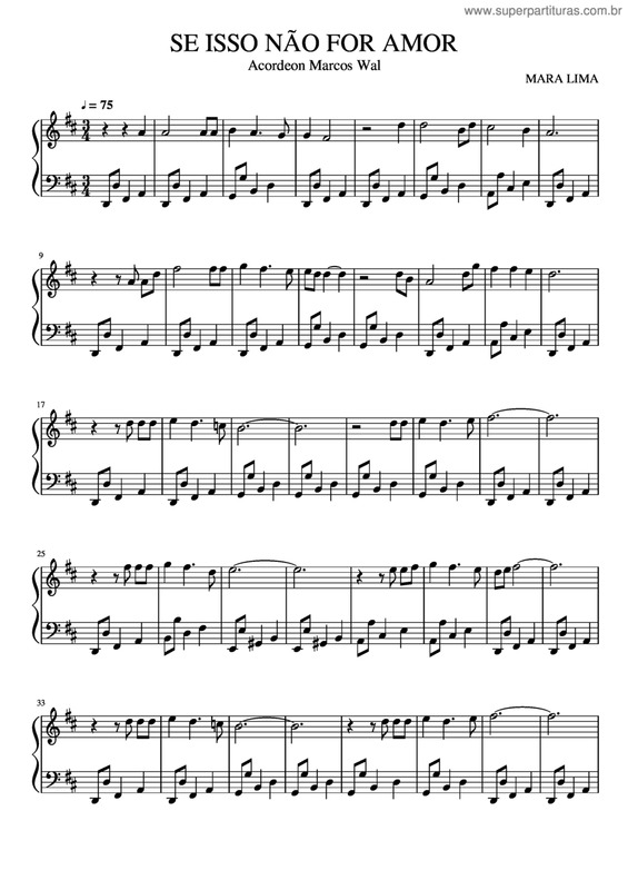 Partitura da música Se Isso Não For Amor