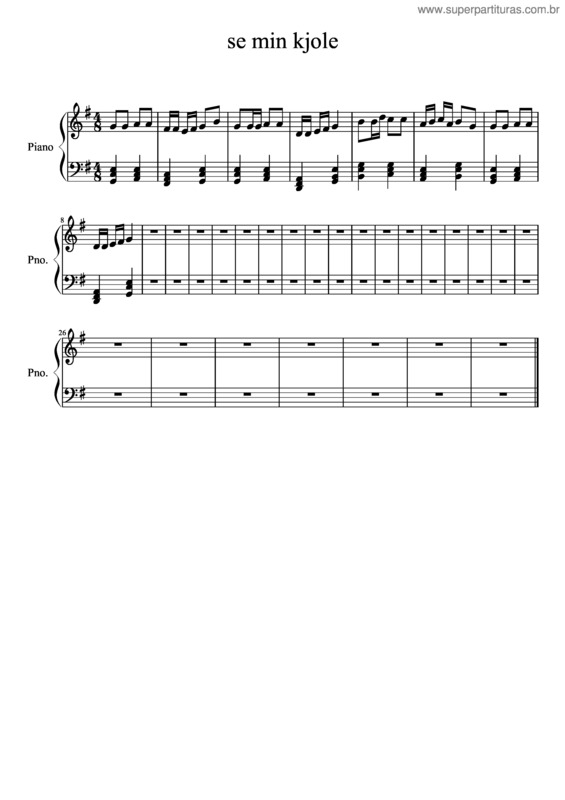 Partitura da música Se Min Kjole
