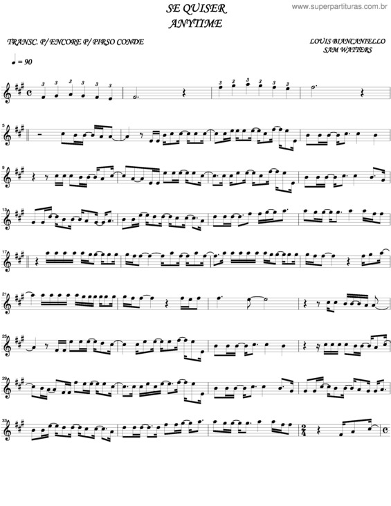 Partitura da música Se Quizer