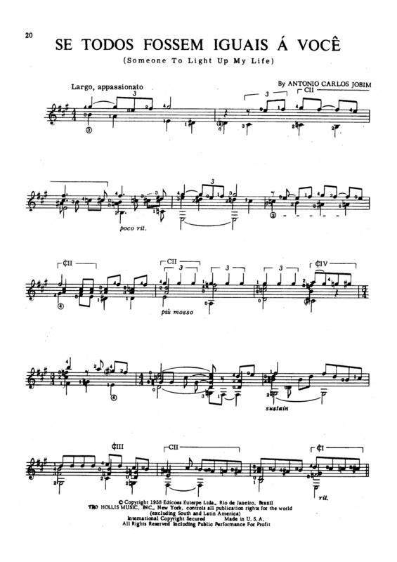 Partitura da música Se Todos Fossem Iguais À Você v.4