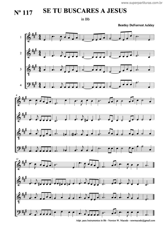 Partitura da música Se Tu Buscares A Jesus v.3