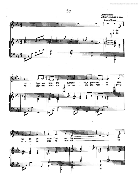 Partitura da música Se v.2