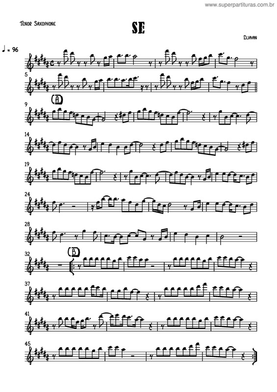 Partitura da música Se v.5