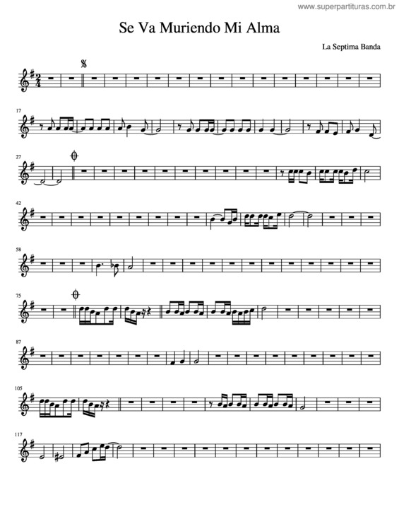 Partitura da música Se Va Muriendo Mi Alma v.2