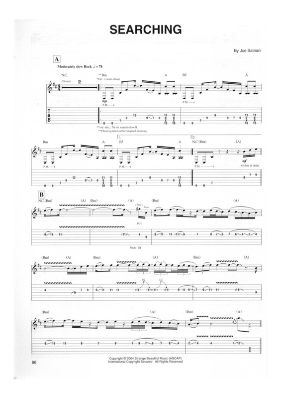 Partitura da música Searching v.2