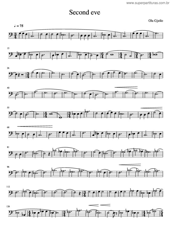 Partitura da música Second Eve