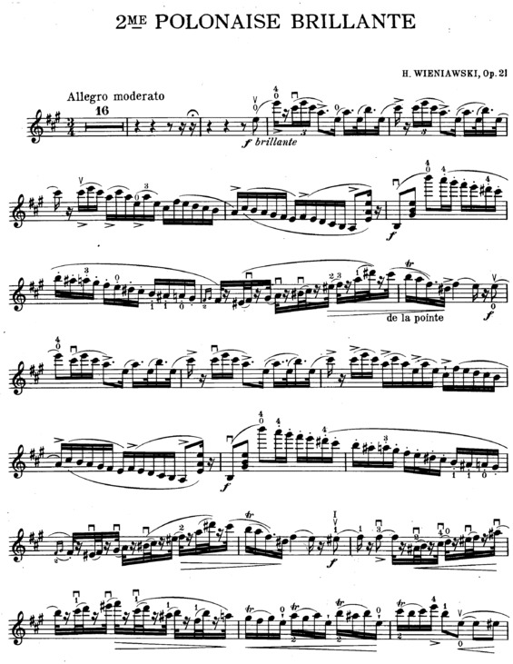 Partitura da música Second Polonaise Brillante