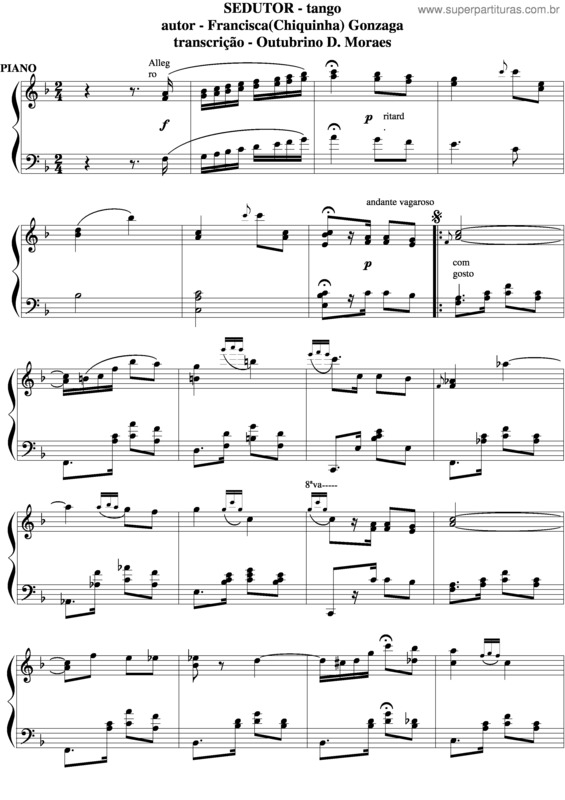 Partitura da música Sedutor v.2