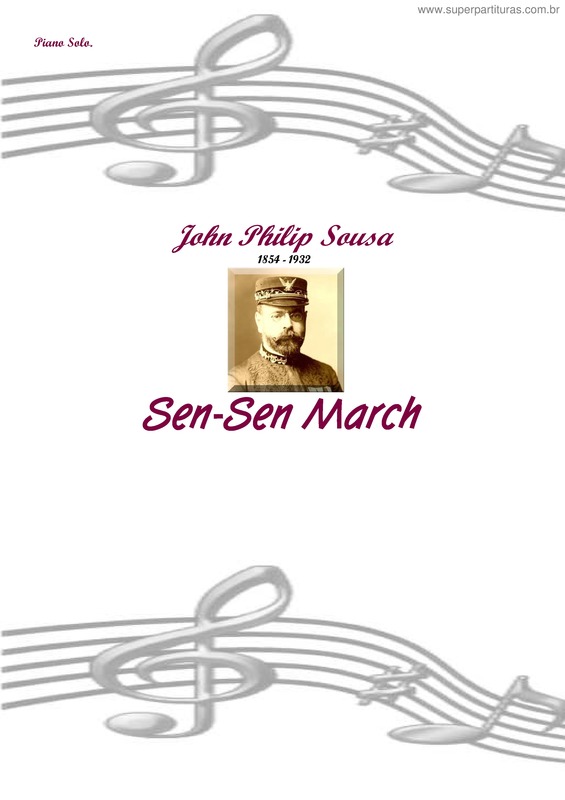Partitura da música Sen-Sen March