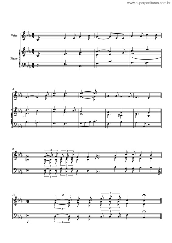 Partitura da música Senhor, Tu És A Luz – Azevedo Oliveira