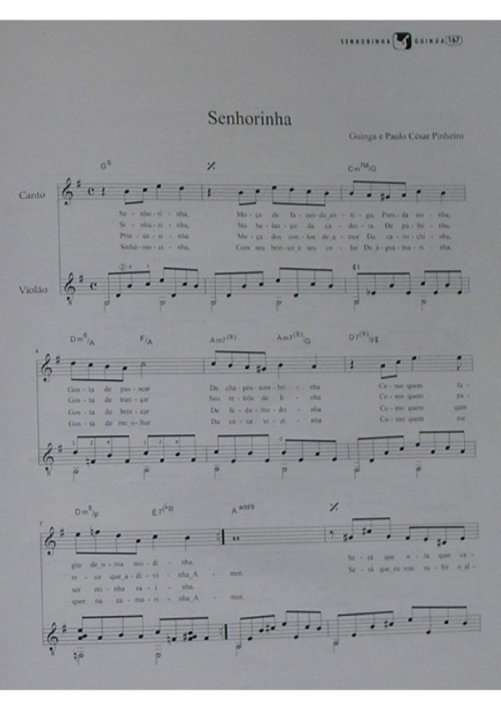 Partitura da música Senhorita