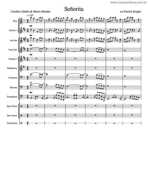 Partitura da música Seorita_Camila_Cabello_