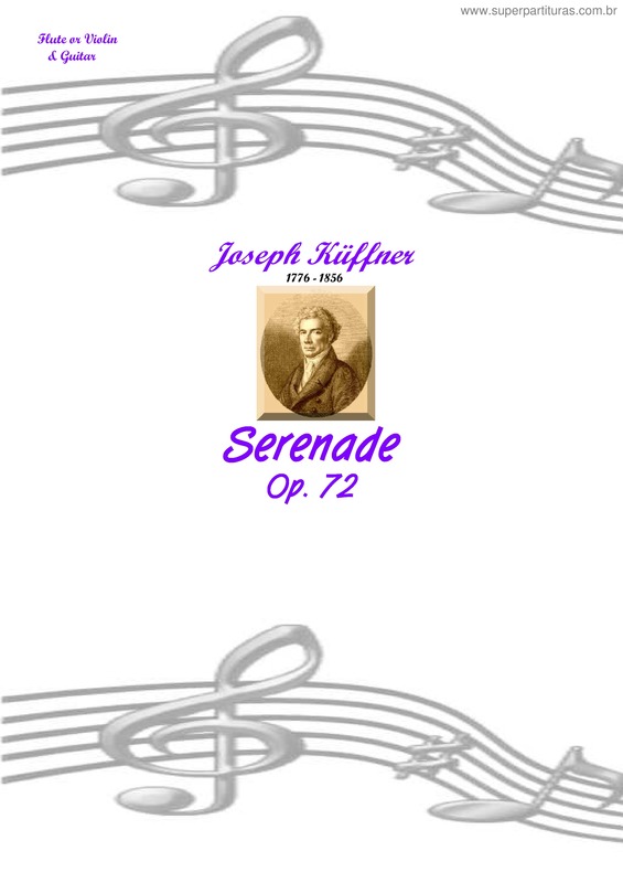 Partitura da música Serenade v.16