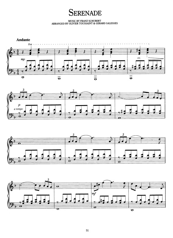 Partitura da música Serenade v.17