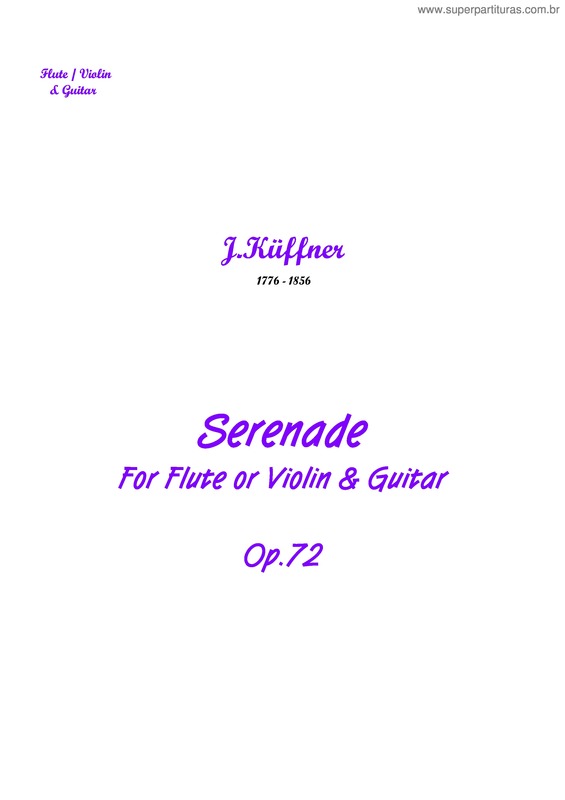 Partitura da música Serenade v.6