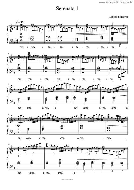 Partitura da música Serenata 1