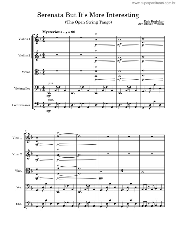 Partitura da música Serenata But It`S Advanced