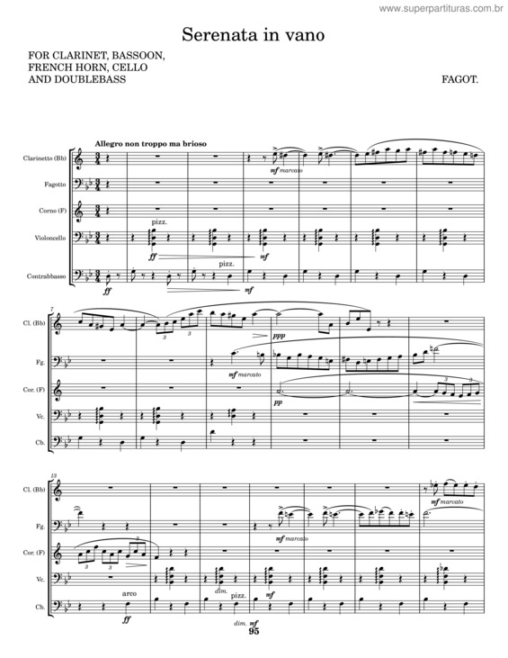 Partitura da música Serenata In Vano
