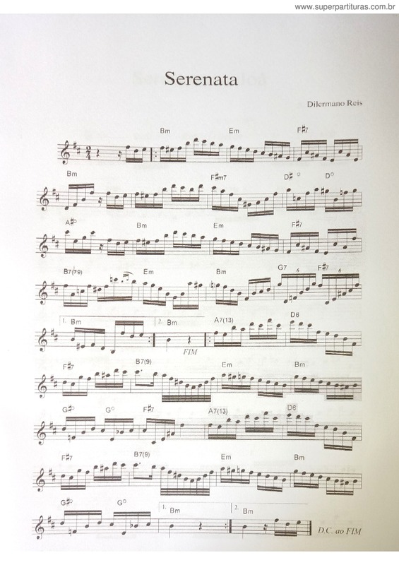 Partitura da música Serenata v.19