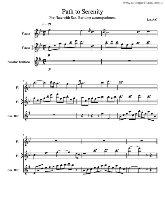 Partitura da música Serenata v.30