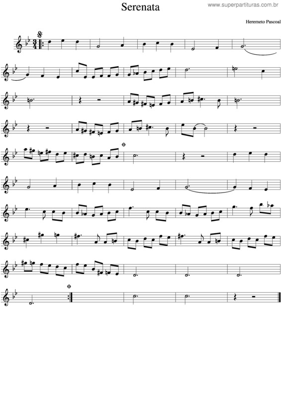 Partitura da música Serenata v.5