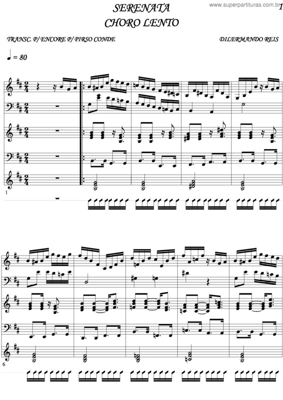 Partitura da música Serenata v.7