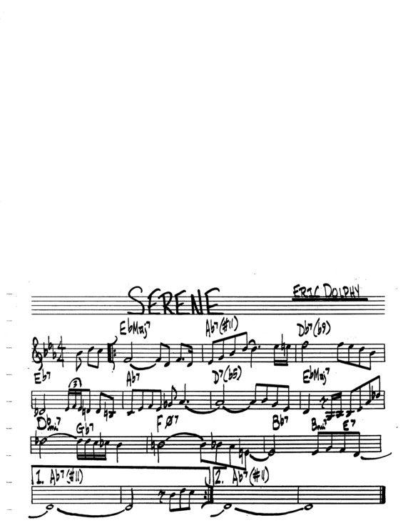 Partitura da música Serene v.3