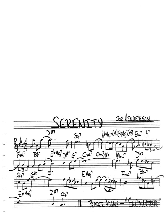 Partitura da música Serenity v.3