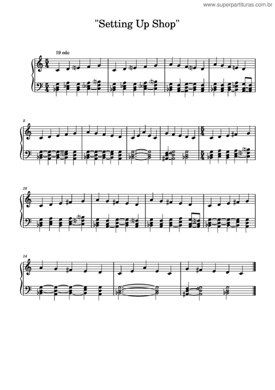 Partitura da música Setting Up Shop 22 Tone