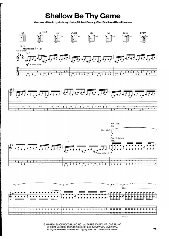 Partitura da música Shallow be Thy Game