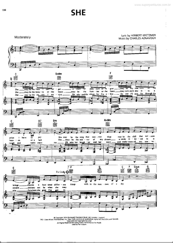 Partitura da música She v.2