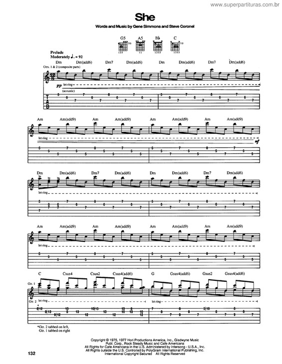 Partitura da música She v.4