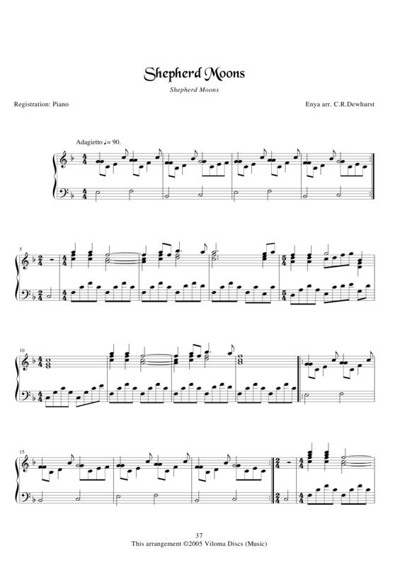 Partitura da música Shepherd Moons v.2